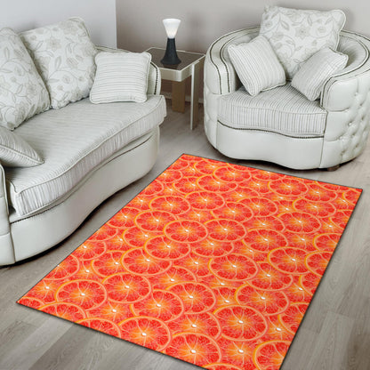 Grapefruit Pattern Print Design GF06 Area Rugs
