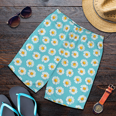 Daisy Pattern Print Design DS03 Mens Shorts