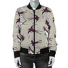 Swallow Bird Pattern Print Design 03 Women's Bomber Jacket