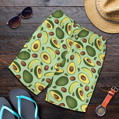 Avocado Pattern Print Design AC01 Mens Shorts