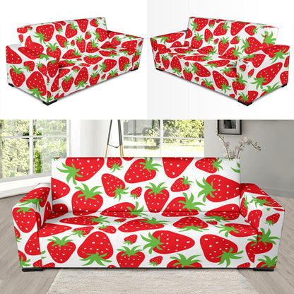 Strawberry Pattern Print Design SB01 Sofa Slipcover