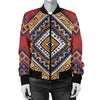 Native Pattern Print Design A06 Women's Bomber Jacket