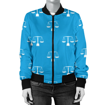 Libra Pattern Print Design 02 Women's Bomber Jacket