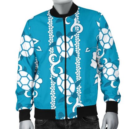 Hawaiian Themed Pattern Print Design H025 Men Bomber Jacket
