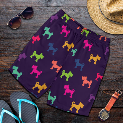 Schnauzers Pattern Print Design A05 Mens Shorts