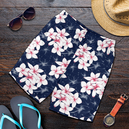 Plumeria Pattern Print Design PM017 Mens Shorts