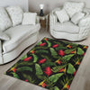 Bird Of Paradise Pattern Print Design BOP010 Area Rugs