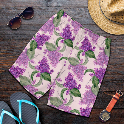 Lilac Pattern Print Design LI02 Mens Shorts