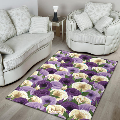 Lisianthus Pattern Print Design LT01 Area Rugs