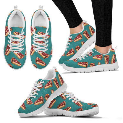 Cheesecake Cherry Pattern Print Design CK03 Sneakers White Bottom Shoes