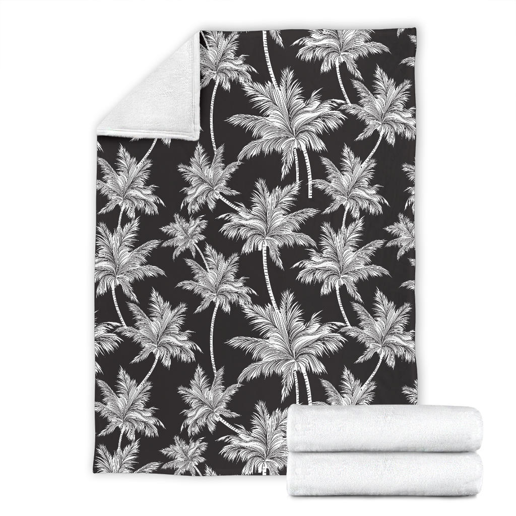 Palm Tree Pattern Print Design PT03 Fleece Blanket