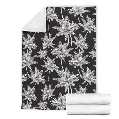 Palm Tree Pattern Print Design PT03 Fleece Blanket