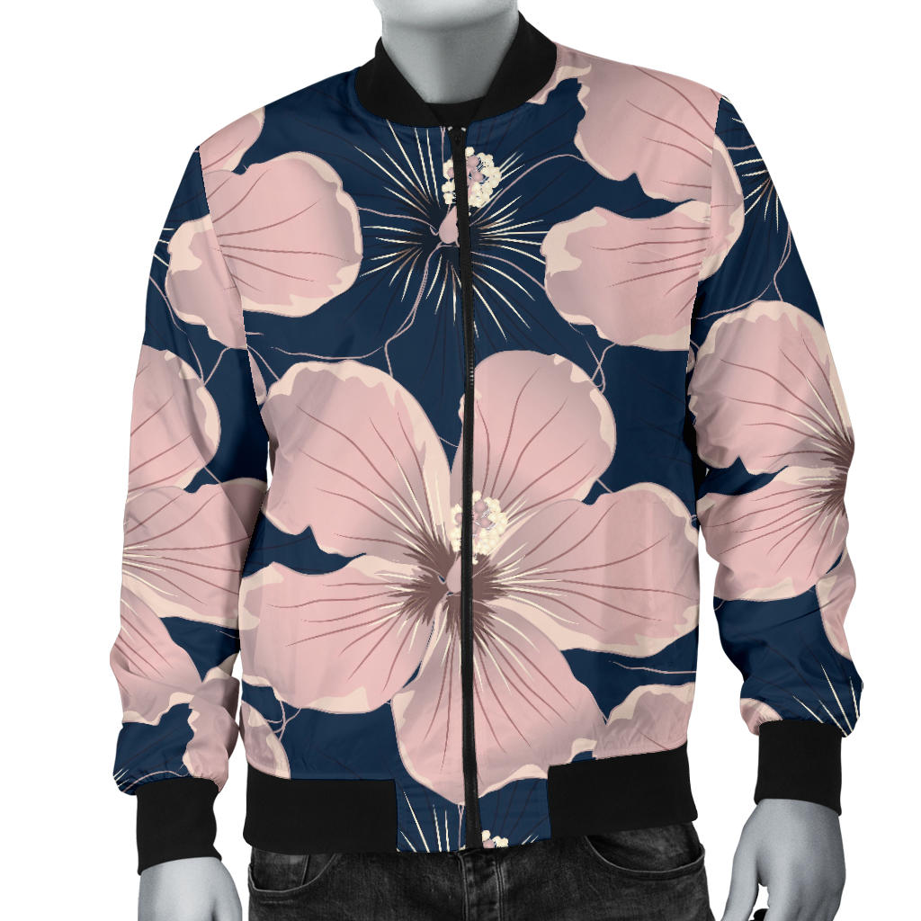 Plumeria Pattern Print Design PM018 Men Bomber Jacket