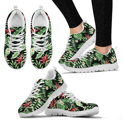 Bird Of Paradise Pattern Print Design BOP05 Sneakers White Bottom Shoes