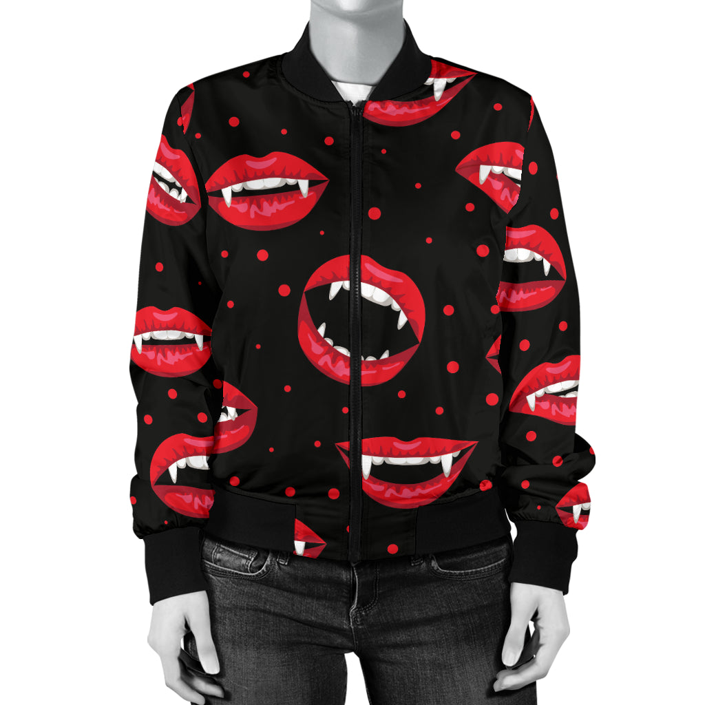 Halloween Pattern Print Design 01 Women's Bomber Jacket