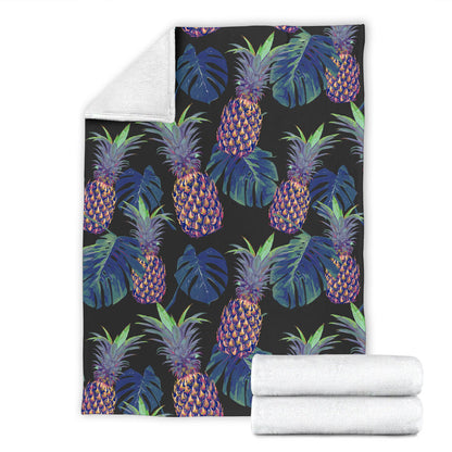 Pineapple Pattern Print Design PP04 Fleece Blanket