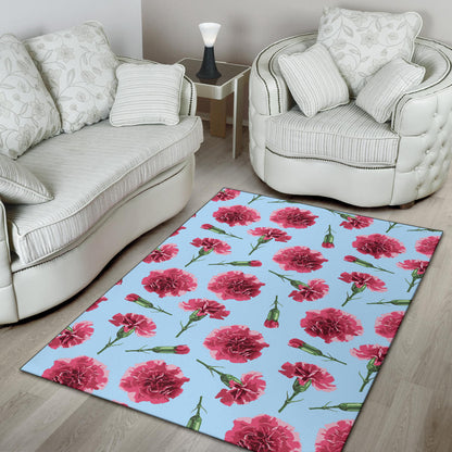 Carnations Pattern Print Design CN01 Area Rugs