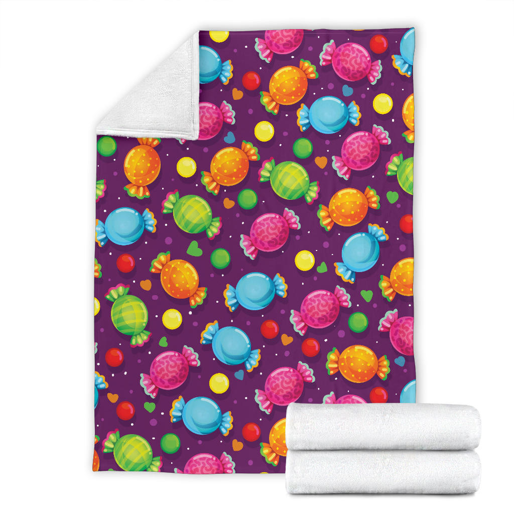 Candy Pattern Print Design CA05 Fleece Blanket