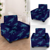 Sea Turtle Pattern Print Design T04 Armchair Slipcover