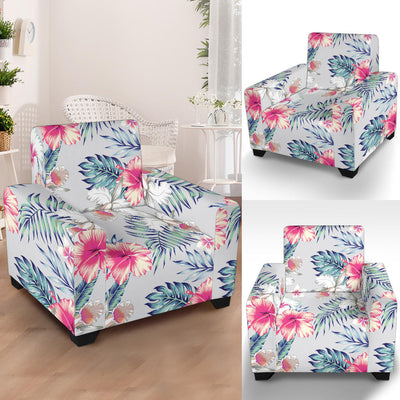 Hibiscus Print Armchair Slipcover