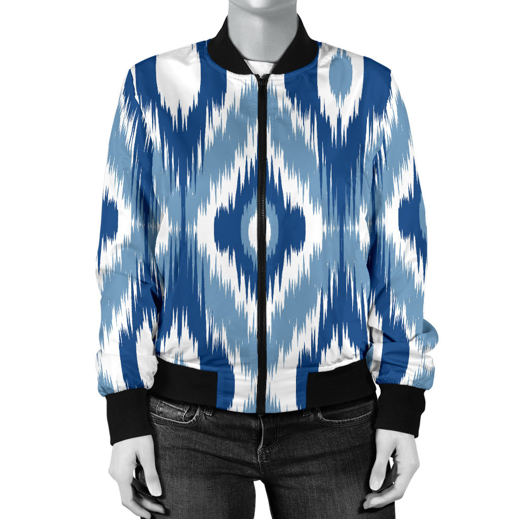 Ikat Pattern Print Design 03 Women's Bomber Jacket