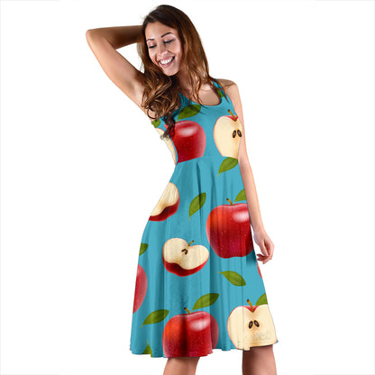Apple Pattern Print Design AP012 Midi Dress