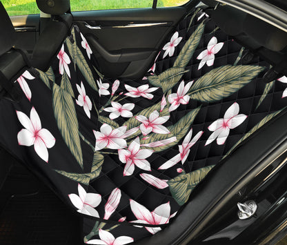 Plumeria Pattern Print Design PM021 Rear Dog  Seat Cover