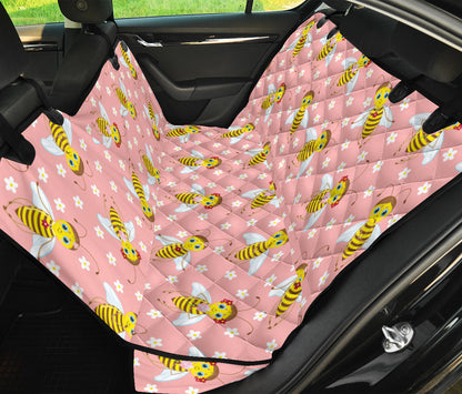 Bee Pattern Print Design BEE07 Rear Dog  Seat Cover