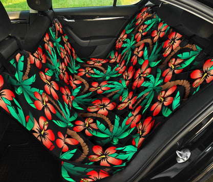 Hawaiian Themed Pattern Print Design H022 Rear Dog  Seat Cover