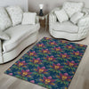 Lotus Boho Pattern Print Design LO04 Area Rugs