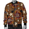 Hawaiian Themed Pattern Print Design H01 Men Bomber Jacket