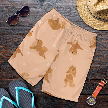 Pomeranians Pattern Print Design A06 Mens Shorts