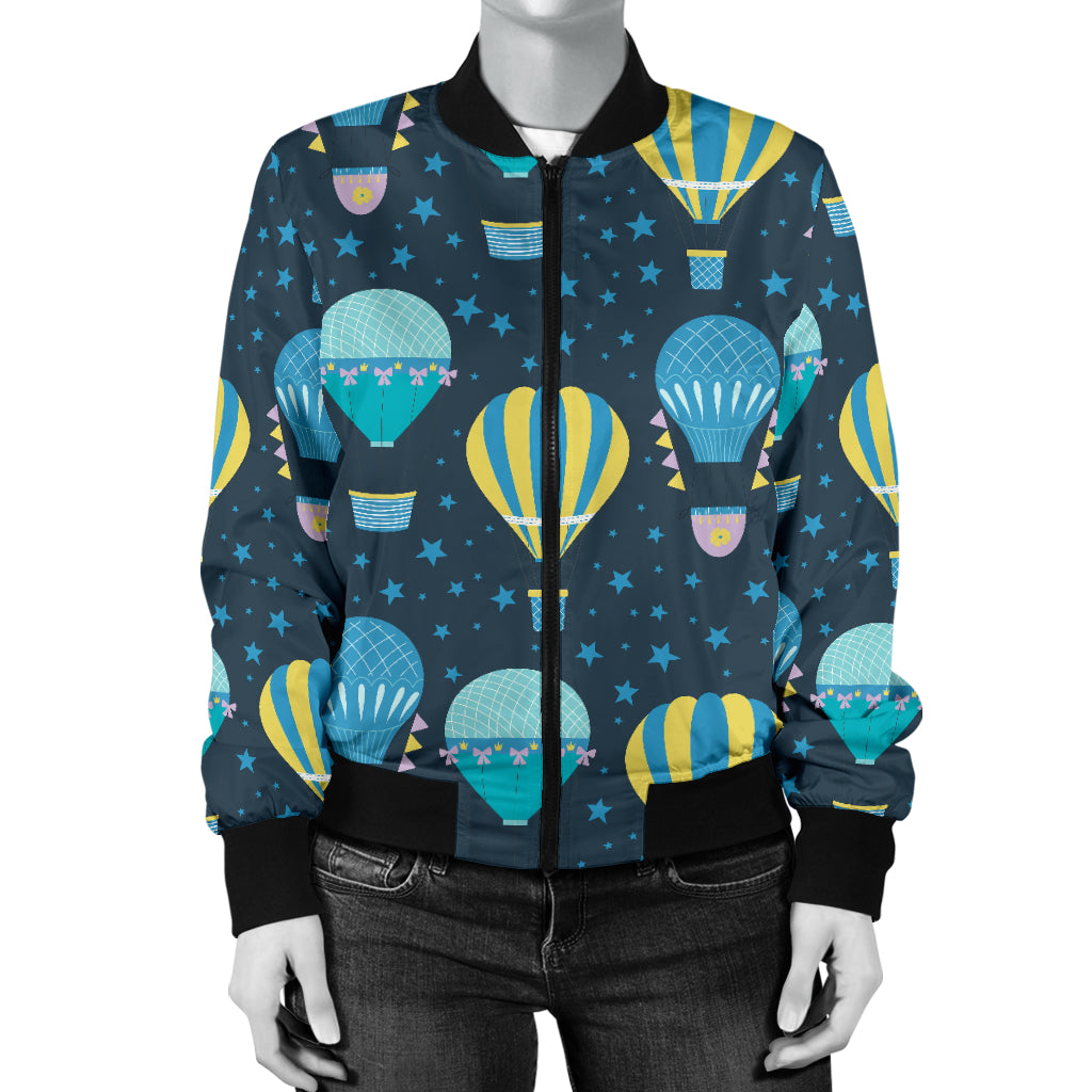 Ballon Pattern Print Design 06 Women's Bomber Jacket