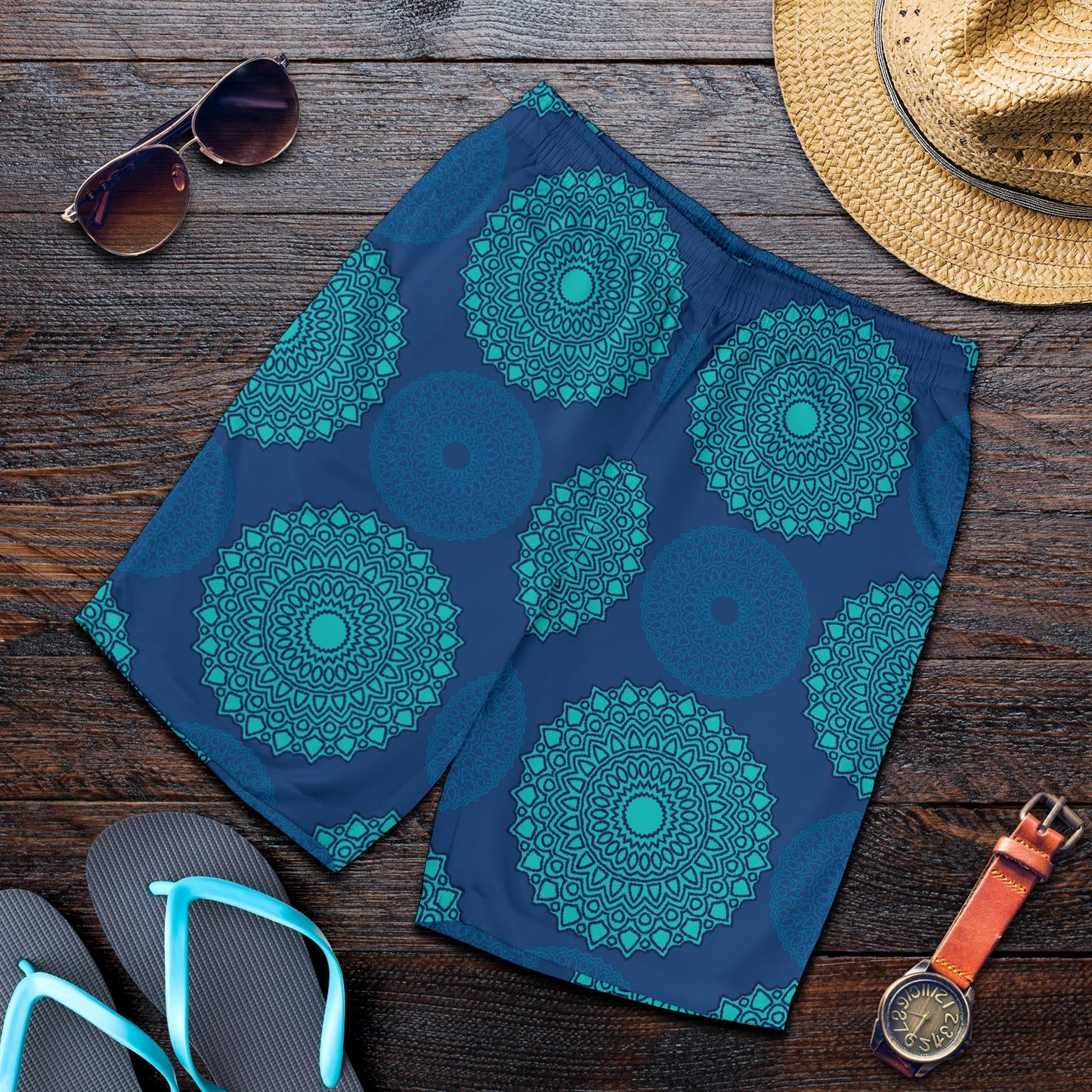 Medallion Pattern Print Design 04 Mens Shorts