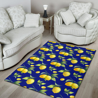Lemon Pattern Print Design LM06 Area Rugs