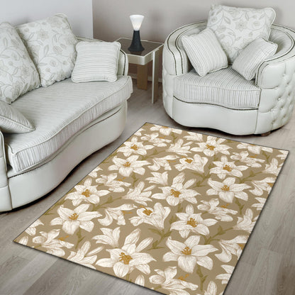 Lily Pattern Print Design LY07 Area Rugs