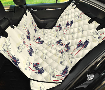 Palm Tree Pattern Print Design PT08 Rear Dog  Seat Cover
