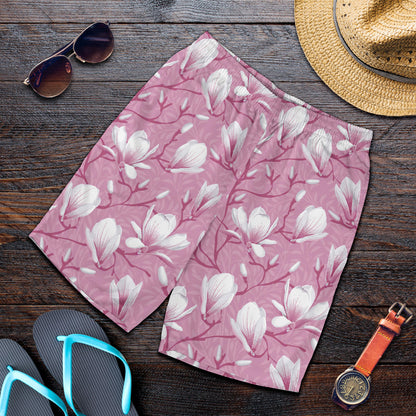 Magnolia Pattern Print Design MAG05 Mens Shorts