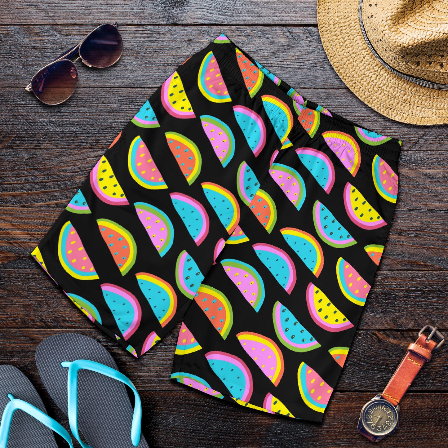 Watermelon Pattern Print Design WM08 Mens Shorts