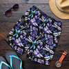 Lavender Dragonfly Pattern Print Design LV03 Mens Shorts