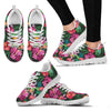 Hawaiian Flower Hibiscus tropical Sneakers White Bottom Shoes