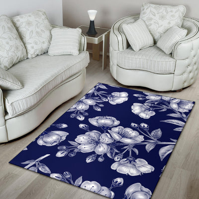 Cherry Blossom Pattern Print Design CB01 Area Rugs