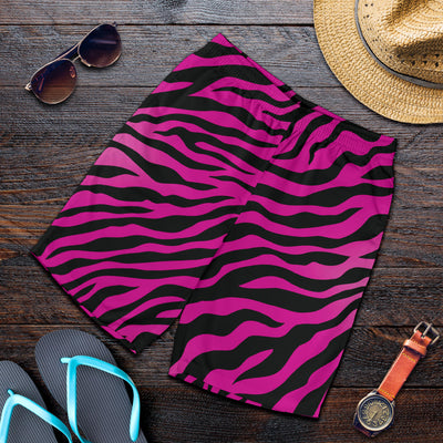 Pink Zebra Mens Shorts