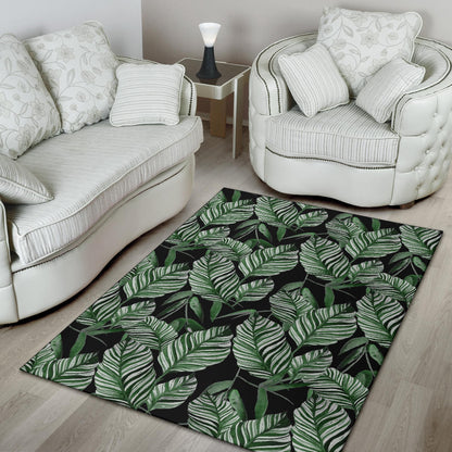 Palm Leaves Pattern Print Design PL09 Area Rugs