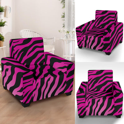 Pink Zebra Armchair Slipcover