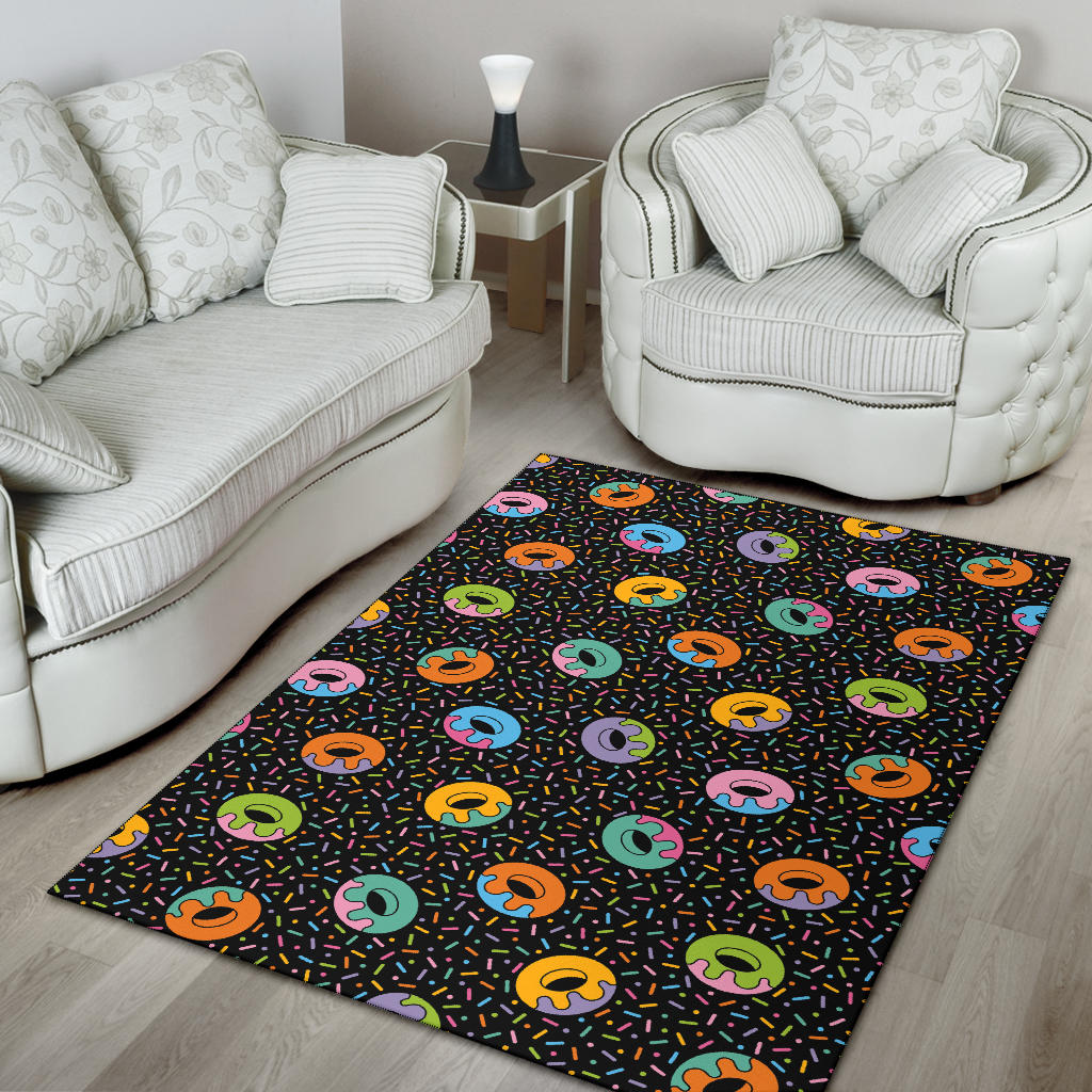 Donut Pattern Print Design DN012 Area Rugs