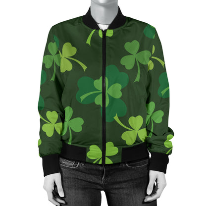 Irish Pattern Print Design 03 Women's Bomber Jacket