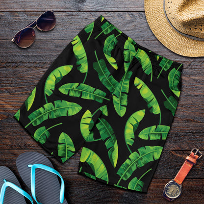 Banana Leaf Pattern Print Design BL02 Mens Shorts