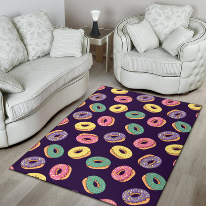 Donut Pattern Print Design DN08 Area Rugs