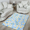 Daisy Pattern Print Design DS010 Area Rugs